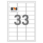 26501W / 3300 Etiquettes multiusage blanches 63,5 x 25,4 mm