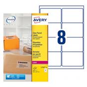 L7565-25 / 200 Etiquettes transparentes laser 99,1 x 67,7 mm