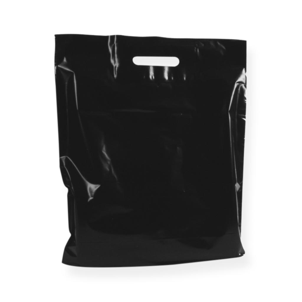 100 sacs réutilisables noir 45x50+5/5cm