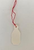 1000 étiquettes bijou fil rouge  16 x 37 mm
