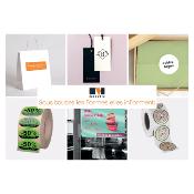 étiquettes boutique