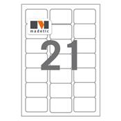 26518W / 2100 Etiquettes multiusage blanches 63,5 x 38,1 mm