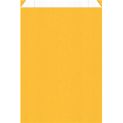 pochette cadeaux jaune kraft blanc 7089B