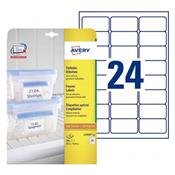 L7970-25 / 600 Etiquettes congélation 63,5 x 33,9 mm