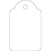 Etiquettes bijouterie fil blanc 28 x 43 mm