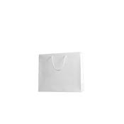 sac luxe kraft blanc 40+14x35 cm
