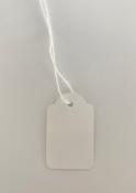 500 étiquettes bijou fil blanc 28 x 43 mm