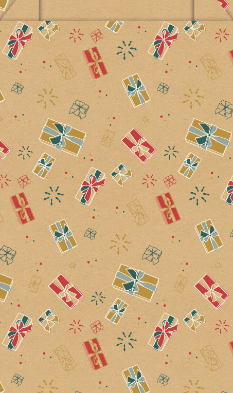 250 pochettes cadeau à motif 9624KL