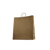 sac kraft brun poignées torsadées 46+14x50 cm