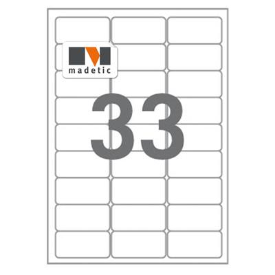 3300 Etiquettes multiusage blanches 63,5 x 25,4 mm