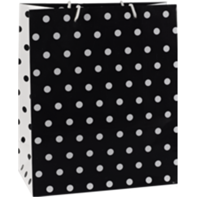 sac blanc pelliculé mat 26+12x33 cm