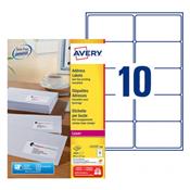 L7173-100 / 1000 Etiquettes adresses blanches 99,1 x 57 mm