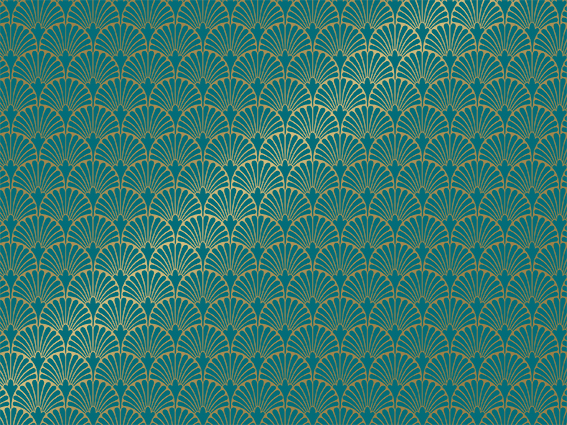 Bobine papier cadeau graphique bleu 0,70x100m