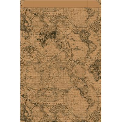 pochette cadeaux motif kraft brun 3883KL