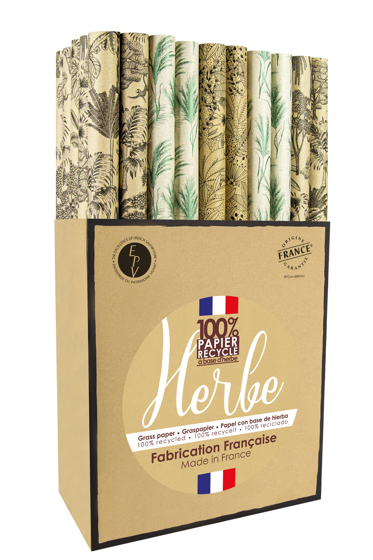 Box papier herbe 100% recyclé