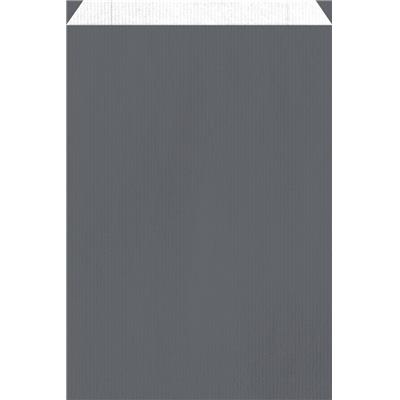 pochette cadeaux grise kraft blanc 3339B