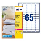 L7651-25 / 1625 Etiquettes mini blanches 38,1 x 21,2 mm