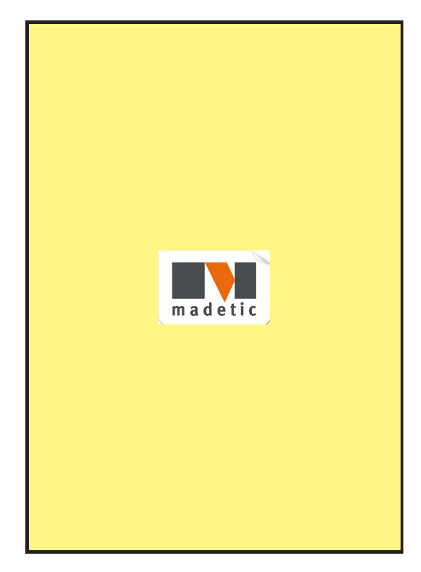 26595W / 100 Etiquettes jaune vif 210 x 296 mm