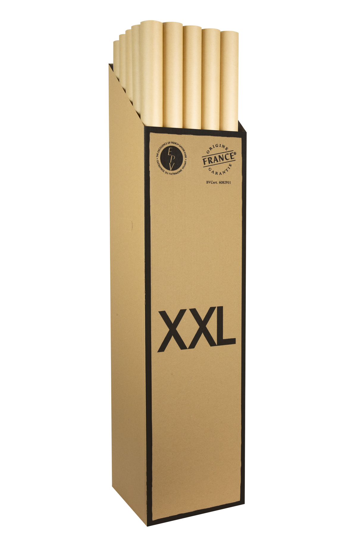 Box Kraft Brun Vergé 100% recyclé Naturel