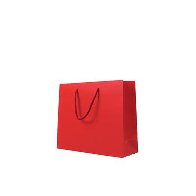 25 sacs luxe rouge pelliculés mat 30+10x25 cm