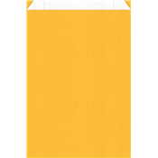 pochette cadeaux jaune kraft blanc 7089B