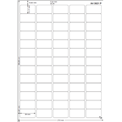 26507W /3250 Etiquettes double enduction 38 x 21,2 mm