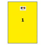 100 étiquettes - jaune vif - 210 x 297 mm
