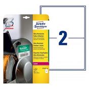 L7916-10 / 20 Etiquettes résistantes 210 x 148 mm