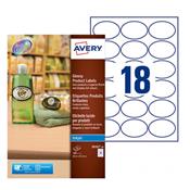 J8102-10 / 180 Etiquettes brillantes blanches 63,5 x 42,3 mm