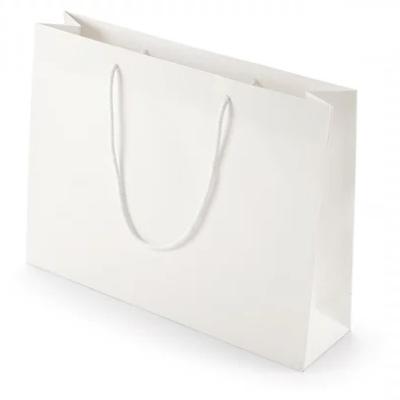 25 sacs luxe kraft blanc 30+10x25 cm