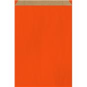 pochette cadeaux orange kraft brun 23K