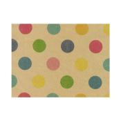 Bobine de papier cadeau ronds colorés 0,70 x 100 m