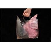 360 sacs plastique réutilisables translucides 35+5/5x45 cm