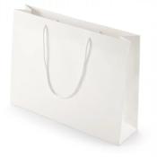 25 sacs luxe kraft blanc 30+10x25 cm