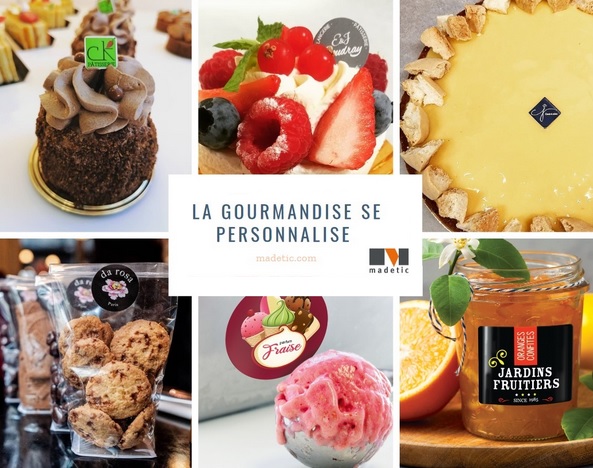 Pique Gâteau & Cartonnette Alimentaire Personnalisée